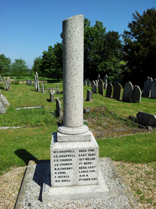 Houghton Conquest war memorial pillar, Bedfordshire © War Memorials Trust, 2012