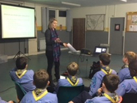 WMT Learning Officer delivering session to 33rd Oxfrod (Kidlington) Sea Scouts c. D Eyles